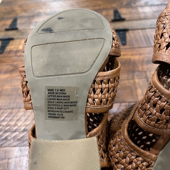 LC Lauren Conrad Tan Woven Heeled Sandals - Picture 5 of 6